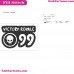 Fortnite Victory Royal Silhouette Embroidery Design 04