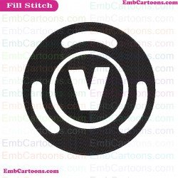 Fortnite Victory Silhouette Embroidery Design 04