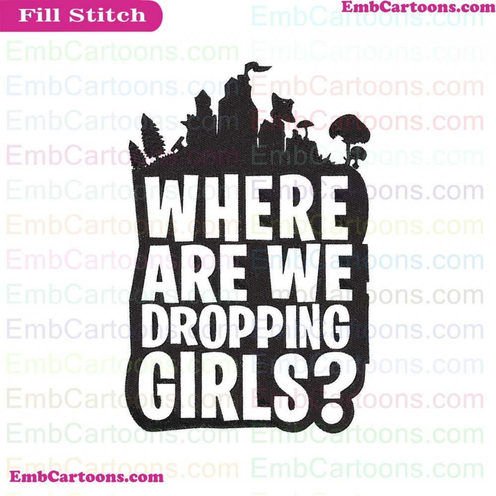 Fortnite Where Applique Design, Fortnite Where Embroidery Design, Where Are Applique Design, Where Are Embroidery Design, Are We Applique Design, Are We Embroidery Design, We Dropping Applique Design, We Dropping Embroidery Design, Dropping Boys Applique 