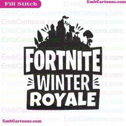 Fortnite Winter Royale Svg Embroidery Design