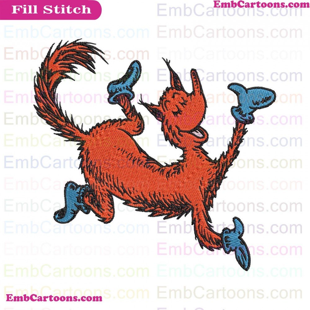 Fox In Applique Design, Fox In Embroidery Design, In Socks Applique Design, In Socks Embroidery Design, Socks Happy Applique Design, Socks Happy Embroidery Design, Happy Dr Applique Design, Happy Dr Embroidery Design, Dr Seuss Applique Design, Dr Seuss Em
