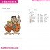 Fred Flintstone And Barney Rubble The Flintstones Embroidery Design