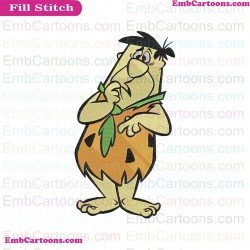 Fred Flintstone The Flintstones Embroidery Design 1