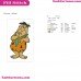 Fred Flintstone The Flintstones Embroidery Design 1