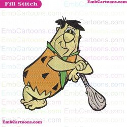 Fred Flintstone The Flintstones Embroidery Design 2