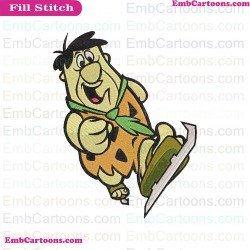 Fred Flintstone The Flintstones Embroidery Design 3