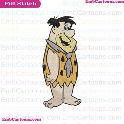 Fred Flintstone The Flintstones Embroidery Design 5