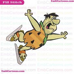 Fred Flintstone The Flintstones Embroidery Design 6