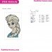 Frozen Disney Olaf Clipart Embroidery Design