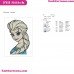 Frozen Disney Olaf Clipart Embroidery Design