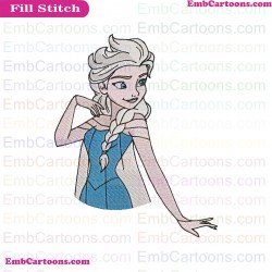 Frozen Elsa Embroidery Design
