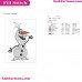 Frozen Olaf Waving Embroidery Design