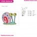 Gary The Snail Spongebob Squarepants Embroidery Design