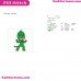 Gekko Silhouettes PJ Masks Embroidery Design
