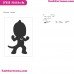 Gekko Silhouettes PJ Masks Embroidery Design 2