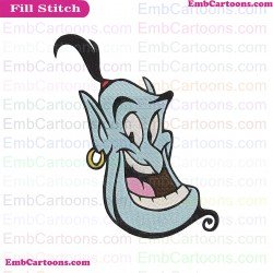 Genie Aladdin Embroidery Design