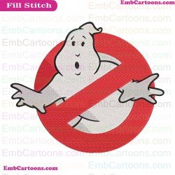 Ghostbusters Logo Embroidery Design