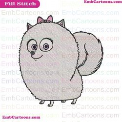 Gidget 2 The Secret Life Of Pets Embroidery Design
