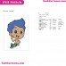 Gil Bubble Guppies Embroidery Design