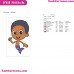 Goby Bubble Guppies Embroidery Design
