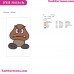Goomba Super Mario Embroidery Design