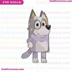 Grandad Bob Bluey Friends Embroidery Design