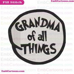 Grandma Of All Things Dr Seuss The Cat In The Hat Embroidery Design
