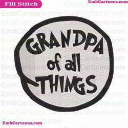 Grandpa Of All Things Dr Seuss The Cat In The Hat Embroidery Design