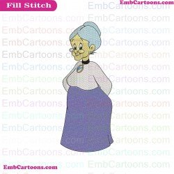 Granny Baby Looney Tunes Embroidery Design