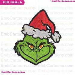 Grinch Christmas Dr Seuss The Cat In The Hat Embroidery Design
