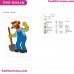 Groundskeeper Willie The Simpsons Embroidery Design