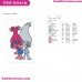 Guy Diamond Poppy Trolls Embroidery Design