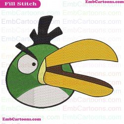 Hal Face 3 Angry Birds Embroidery Design