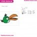 Hal Face 5 Angry Birds Embroidery Design