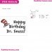 Happy Birthday 2 Dr Seuss The Cat In The Hat Embroidery Design