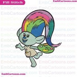 Harper Black Trolls Embroidery Design