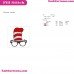 Hat And Glasses Dr Seuss The Cat In The Hat Embroidery Design