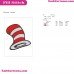 Hat Dr Seuss The Cat In The Hat Embroidery Design