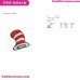 Hat Dr Seuss The Cat In The Hat Embroidery Design
