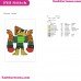 Hawkodile Unikitty Embroidery Design