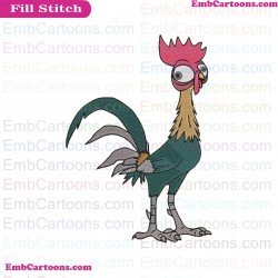Hei Hei The Rooster Moana Embroidery Design