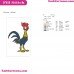 Heihei 2 Moana Embroidery Design
