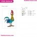 Heihei Moana Embroidery Design