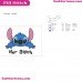 Her Stitch Lilo And Stitch Embroidery Design
