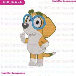 Honey Bluey Friends Embroidery Design