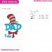 I Am Dad 2 Dr Seuss The Cat In The Hat Embroidery Design