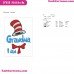 I Am Grandma Dr Seuss The Cat In The Hat Embroidery Design