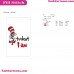 I Am Student Dr Seuss The Cat In The Hat Embroidery Design