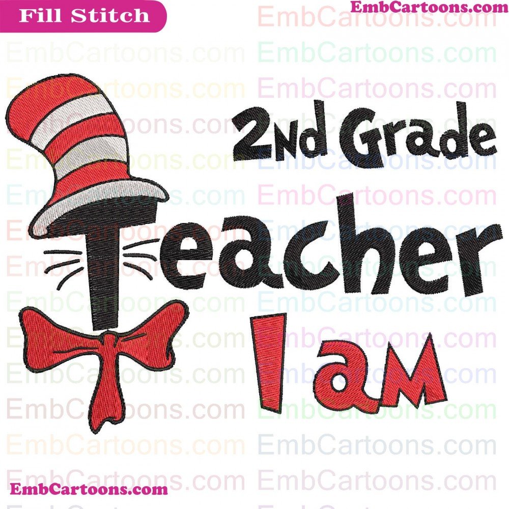 I Am Applique Design, I Am Embroidery Design, Am Teacher Applique Design, Am Teacher Embroidery Design, Teacher 2Nd Applique Design, Teacher 2Nd Embroidery Design, 2Nd Grade Applique Design, 2Nd Grade Embroidery Design, Grade Dr Applique Design, Grade Dr 