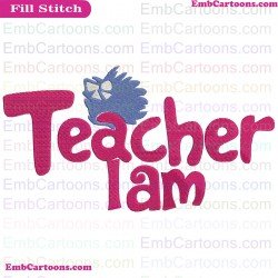 I Am Teacher 3 Dr Seuss The Cat In The Hat Embroidery Design